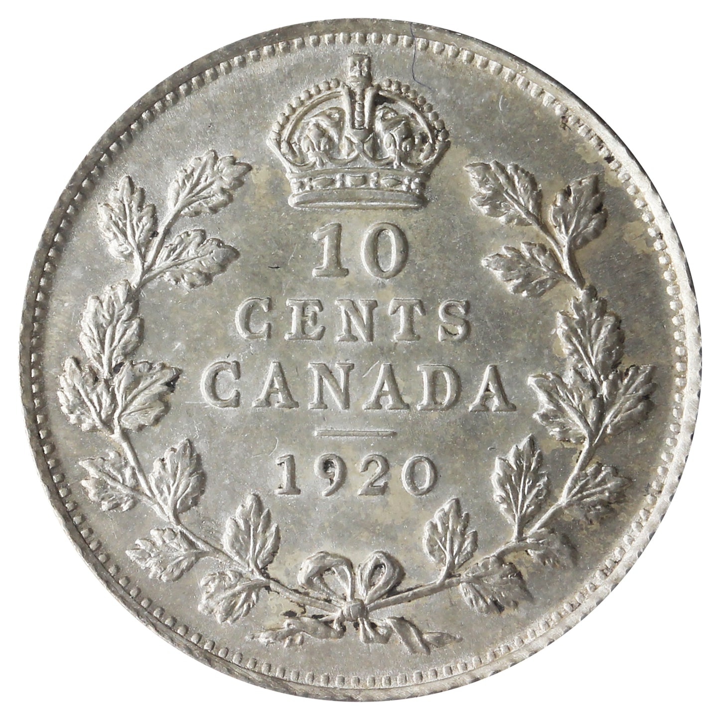 1920 Canada 10-cents ICCS Certified MS63