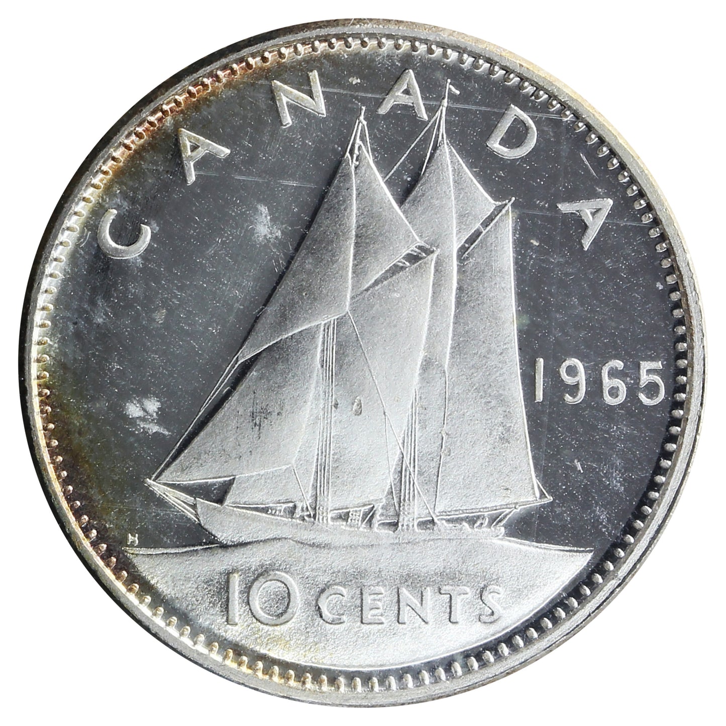 1965 Canada 10-cents ICCS Certified PL-67 UHC