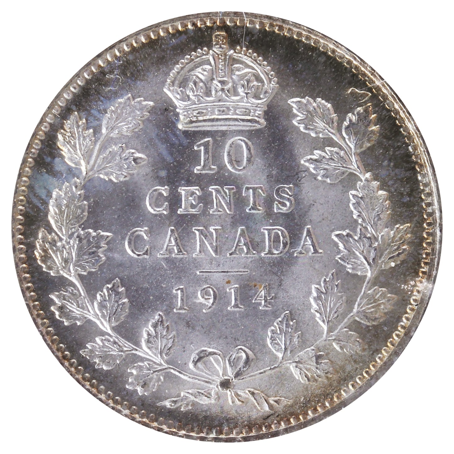 1914 Canada 10-cents ICCS Certified MS-65 (XCT 143)
