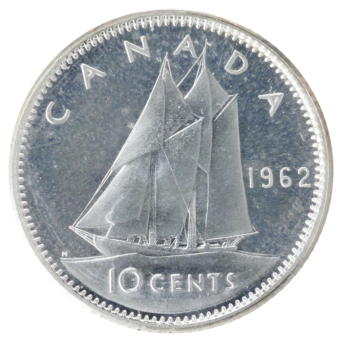 1962 Canada 10-cents ICCS Certified PL64 Heavy Cameo