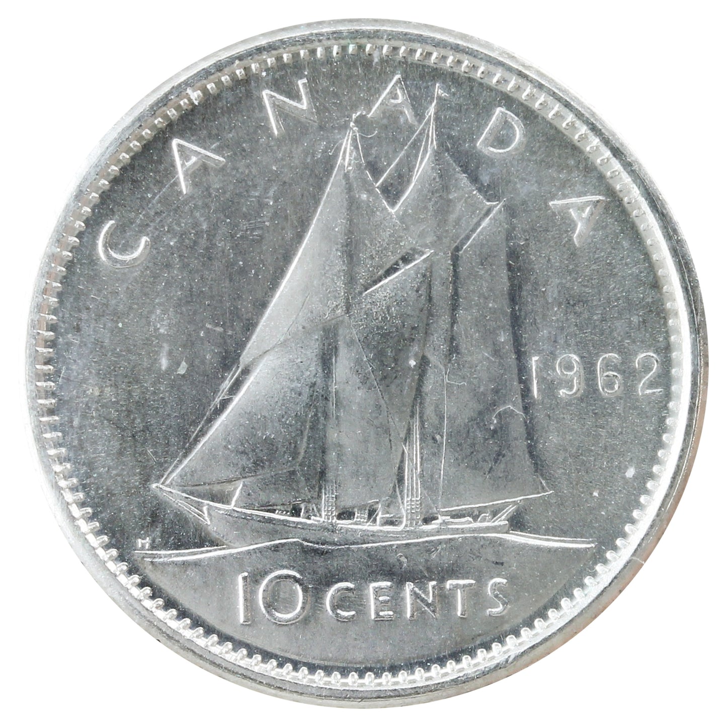 1962 Canada 10-cents ICCS Certified MS64 Cameo