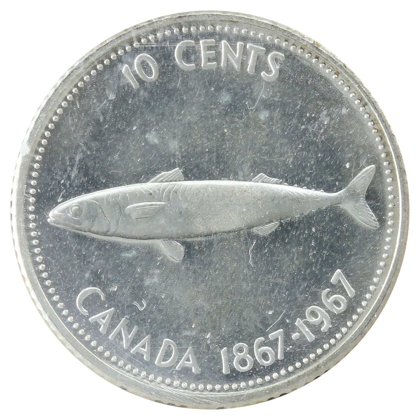 1967 Canada 10-cents ICCS Certified PL65 Ultra Heavy Cameo