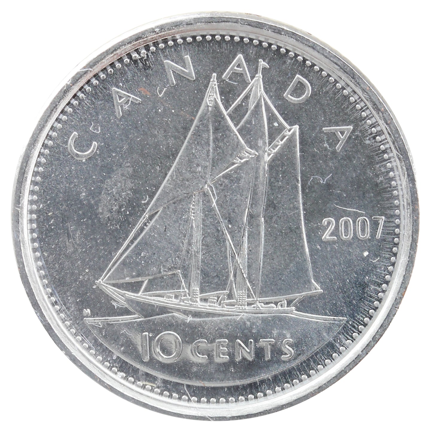 2007 Straight 7 Canada 10-cents ICCS Certified MS-64