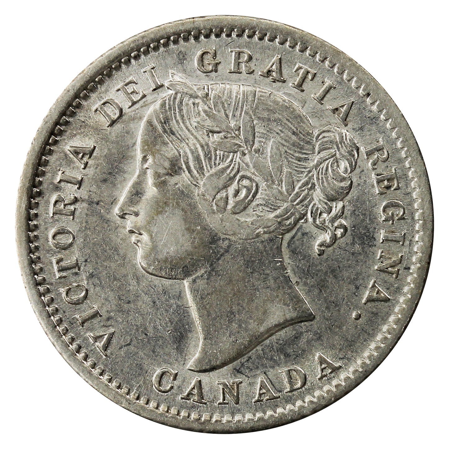 1858 Canada 10-cents Extra Fine (EF40) $
