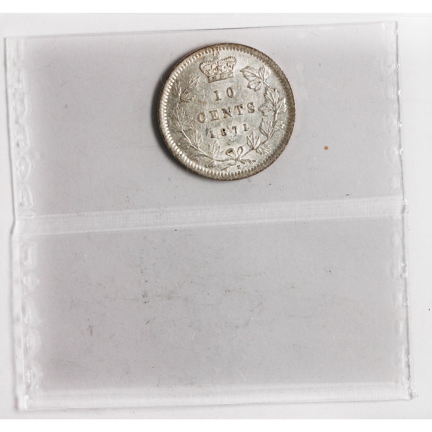 1871H Canada 10-cents ICCS Certified MS-62 (XHT 113)