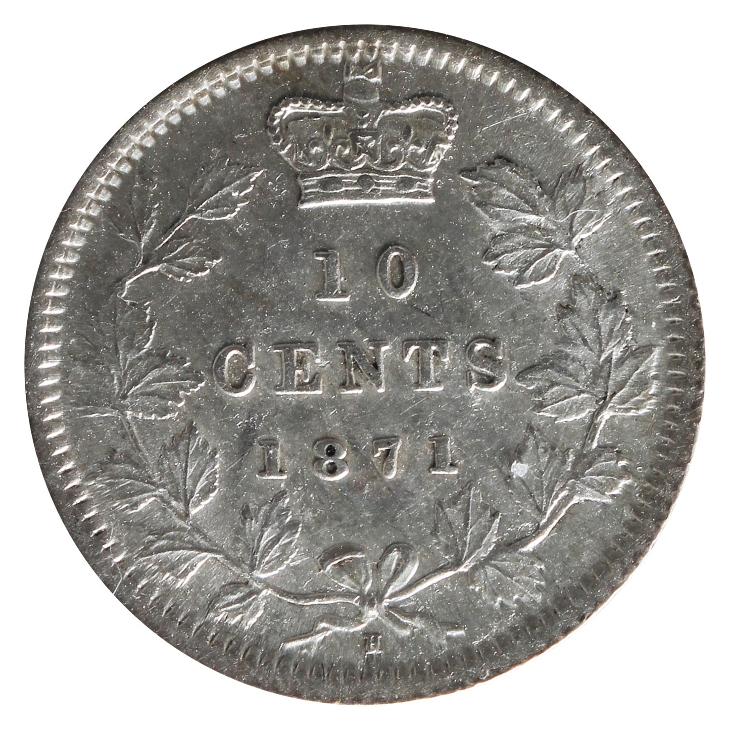 1871H Canada 10-cents ICCS Certified MS-62 (XHT 113)