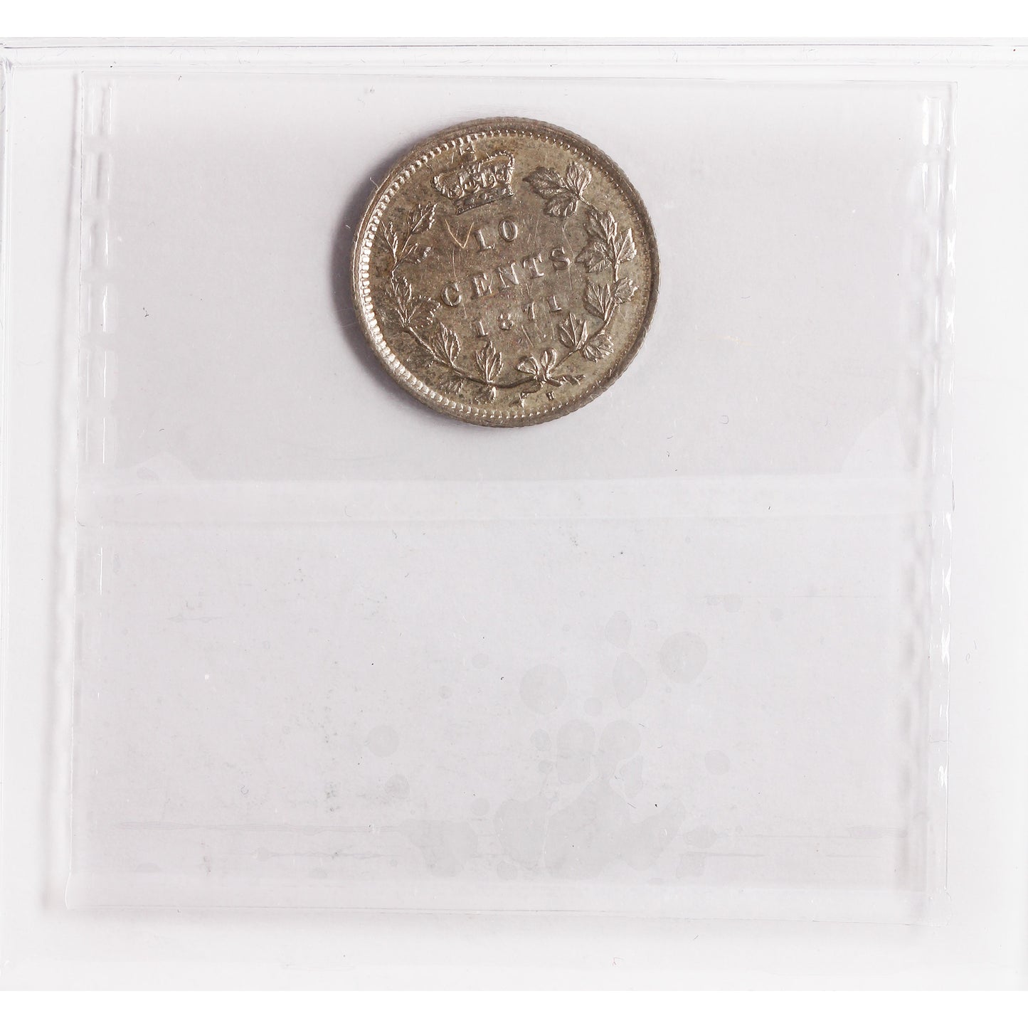 1871H Canada 10-cents ICCS Certified EF-45