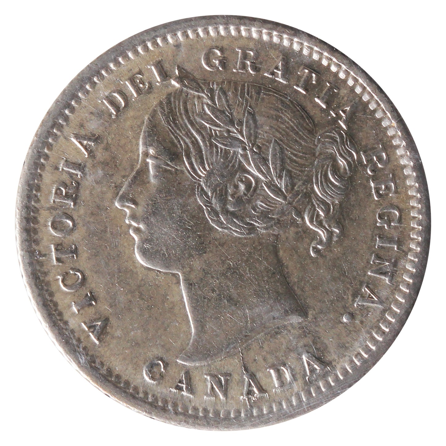 1871H Canada 10-cents ICCS Certified EF-45