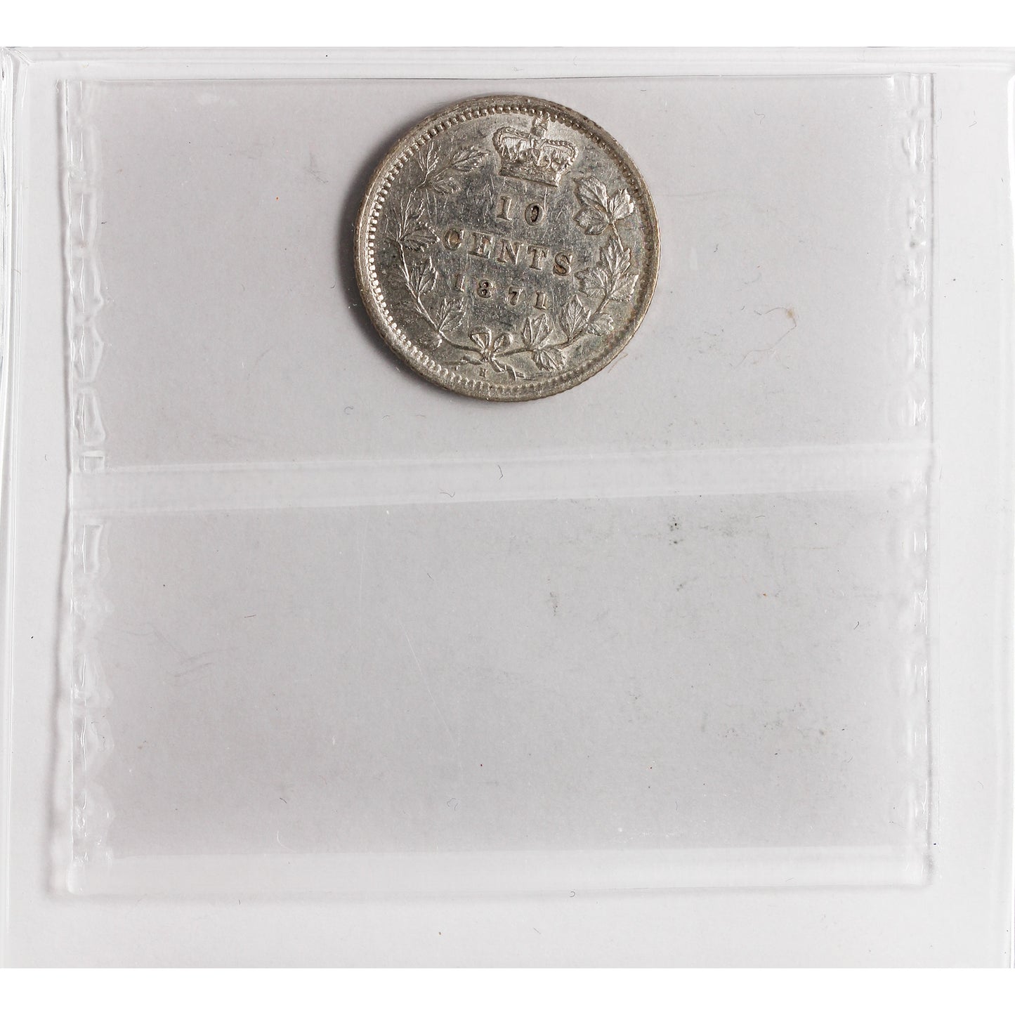 1871H Canada 10-cents ICCS Certified EF-40