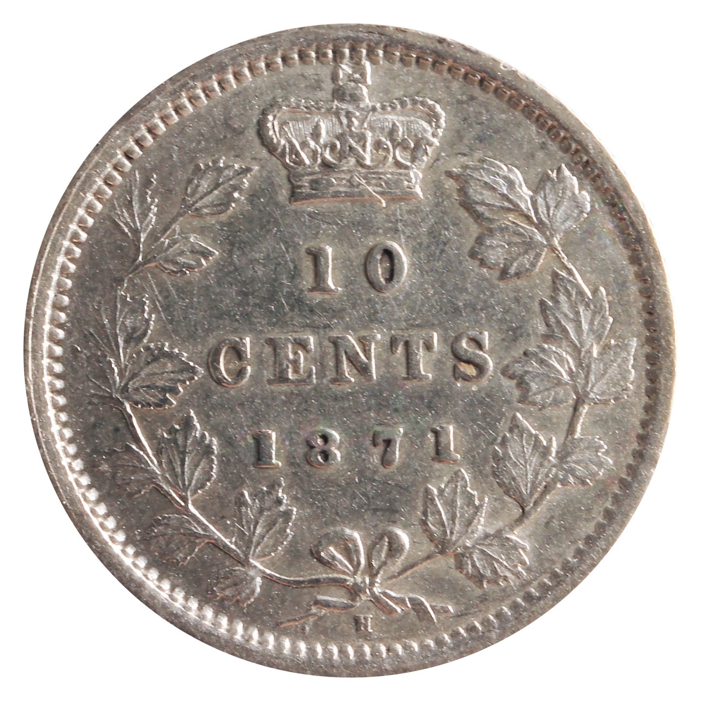 1871H Canada 10-cents ICCS Certified EF-40