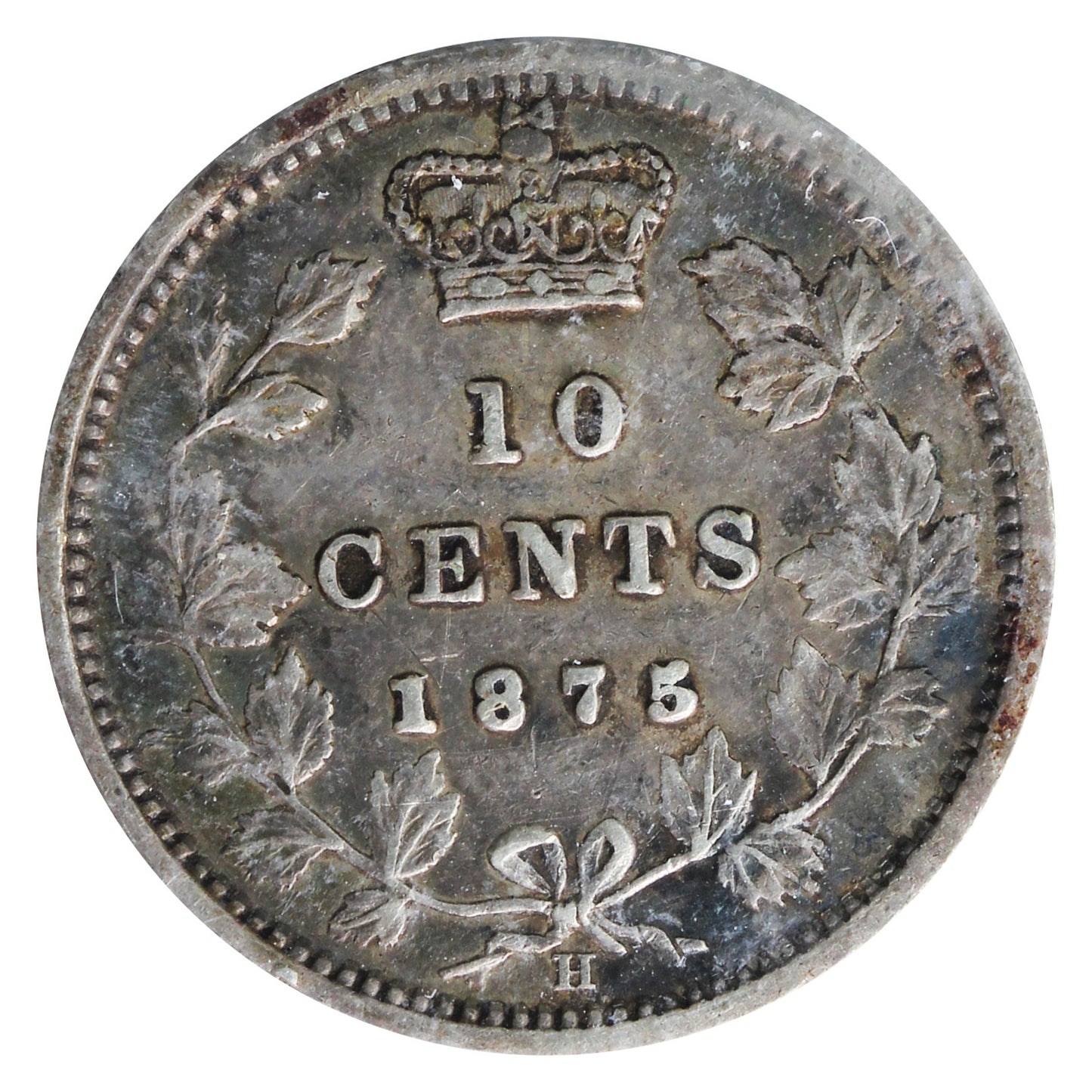1875H Canada 10-cents ICCS Certified VF30