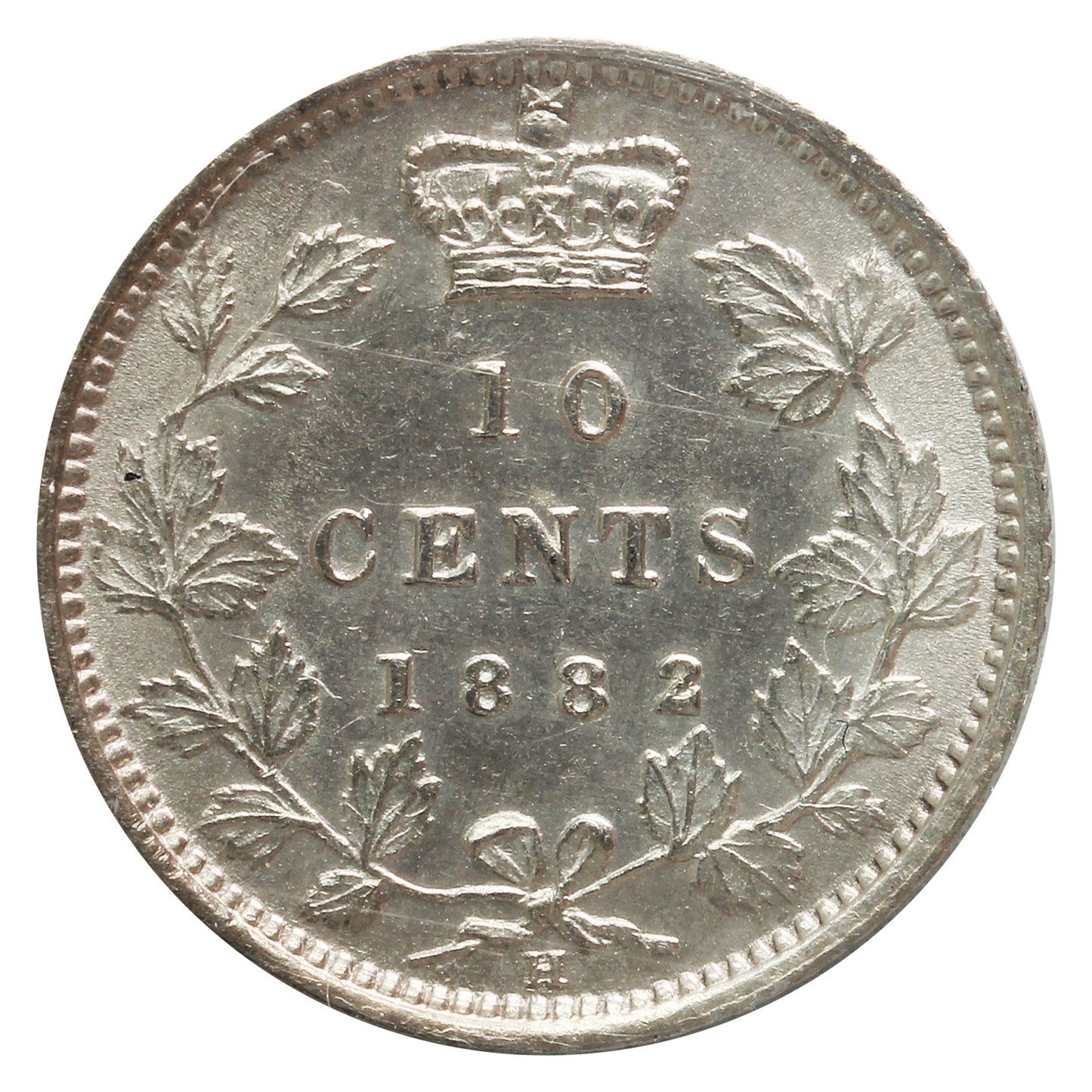 1882H Canada 10-cents Prestige Certified AU55