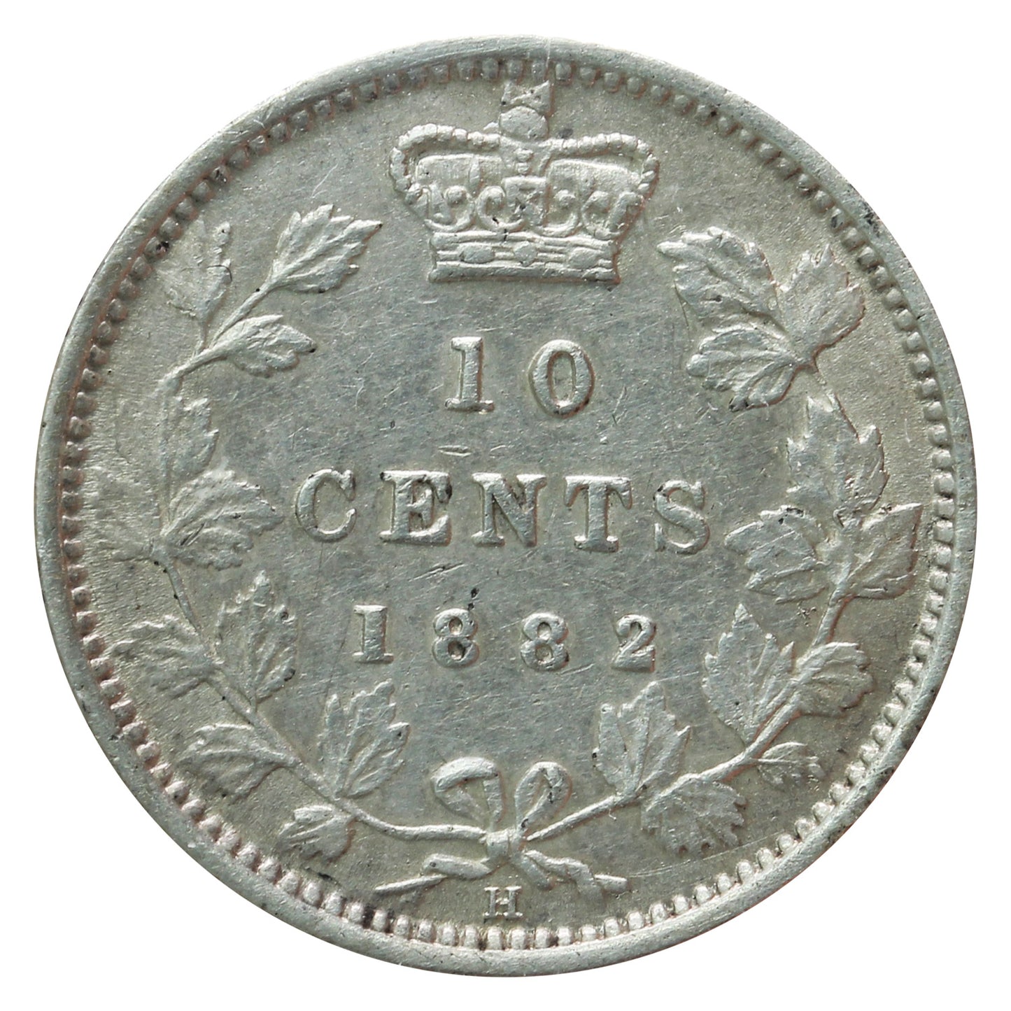 1882H Canada 10-cents ICCS Certified EF40