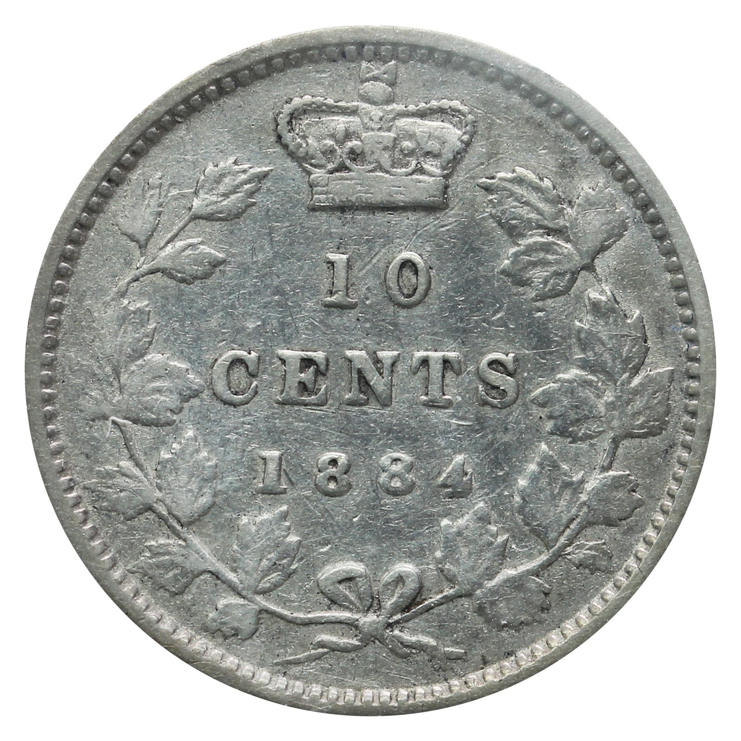 1884 Canada 10-cents ICCS Certified VF20