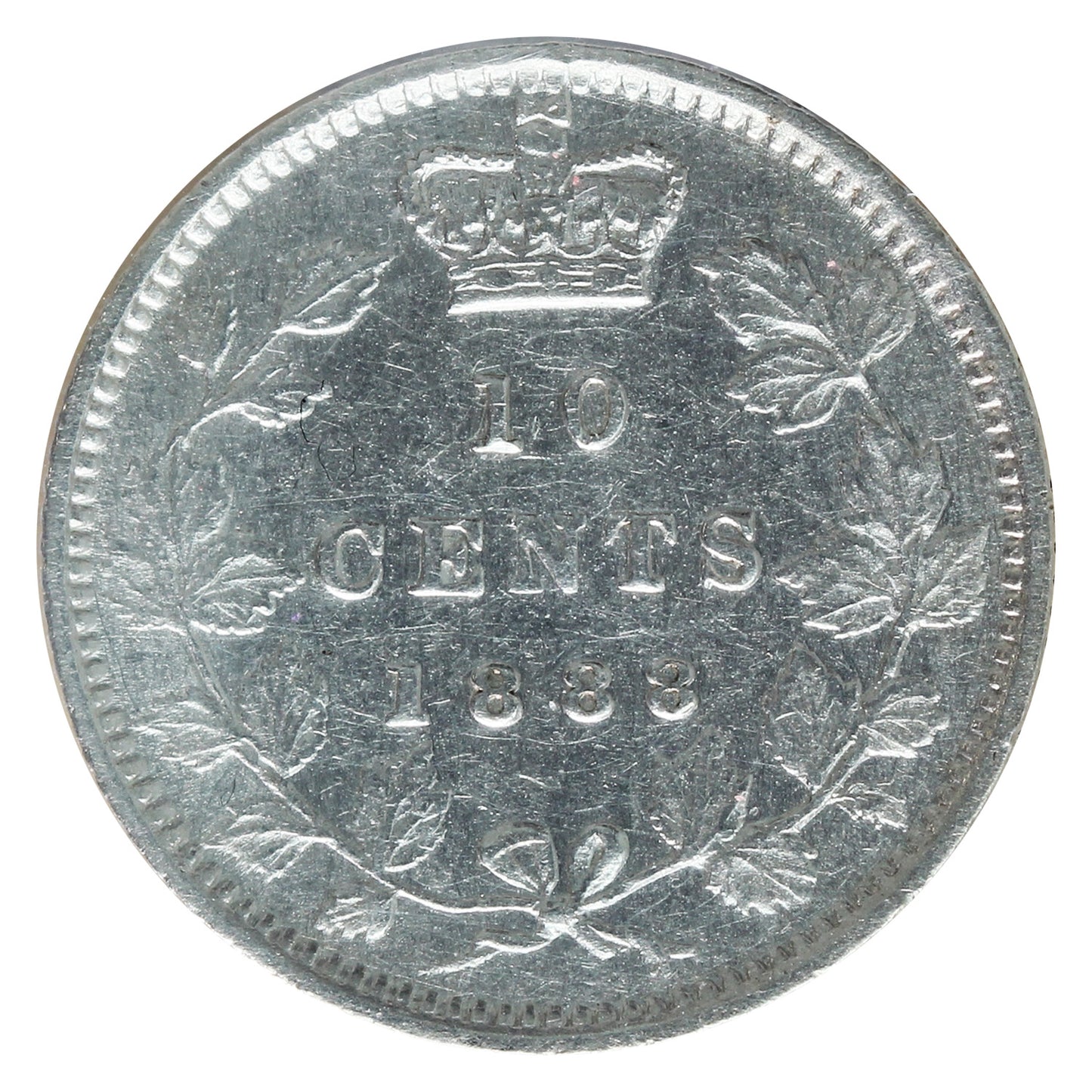1888 Canada 10-cents ICCS Certified EF40