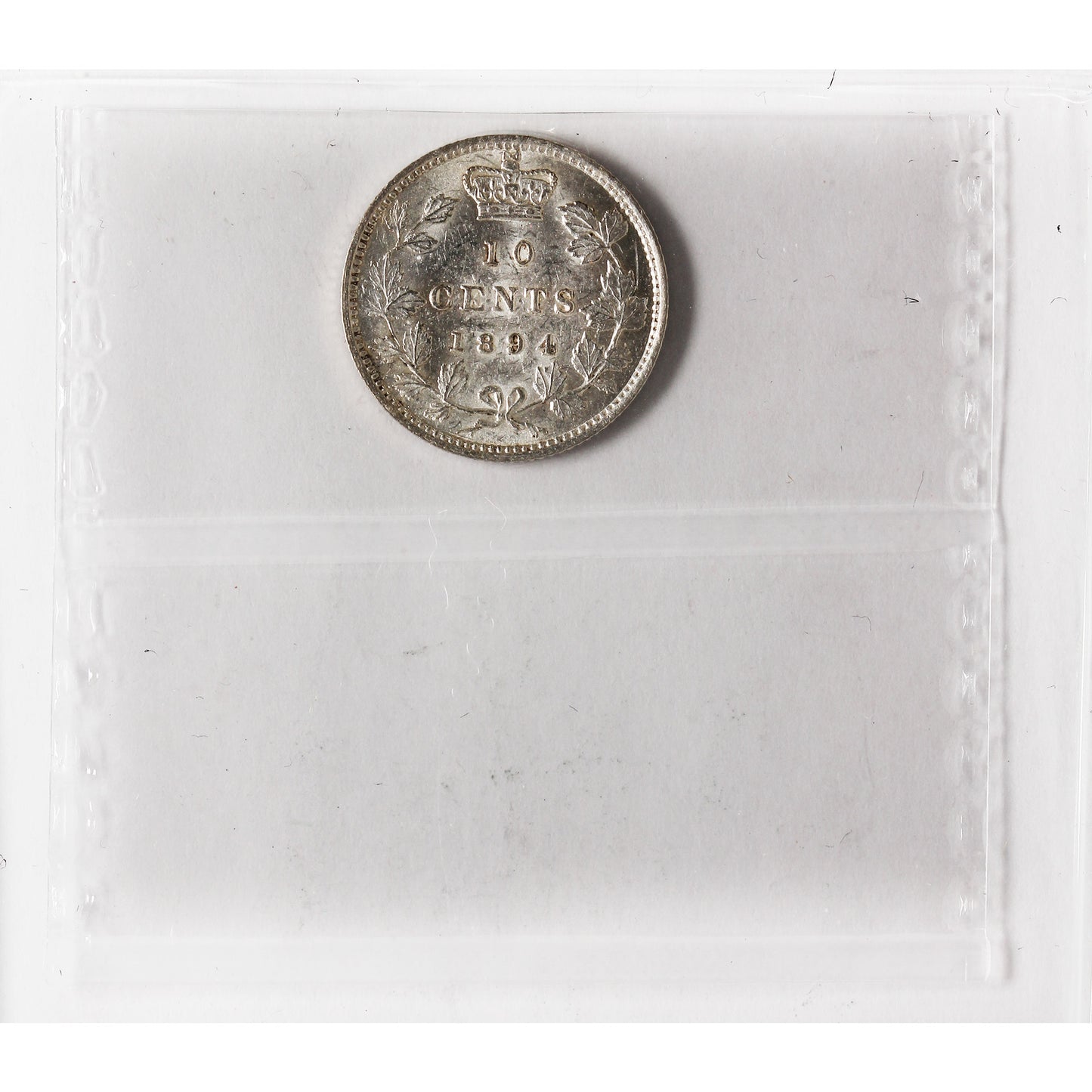 1894 Obv. 6 Canada 10-cents ICCS Certified AU55