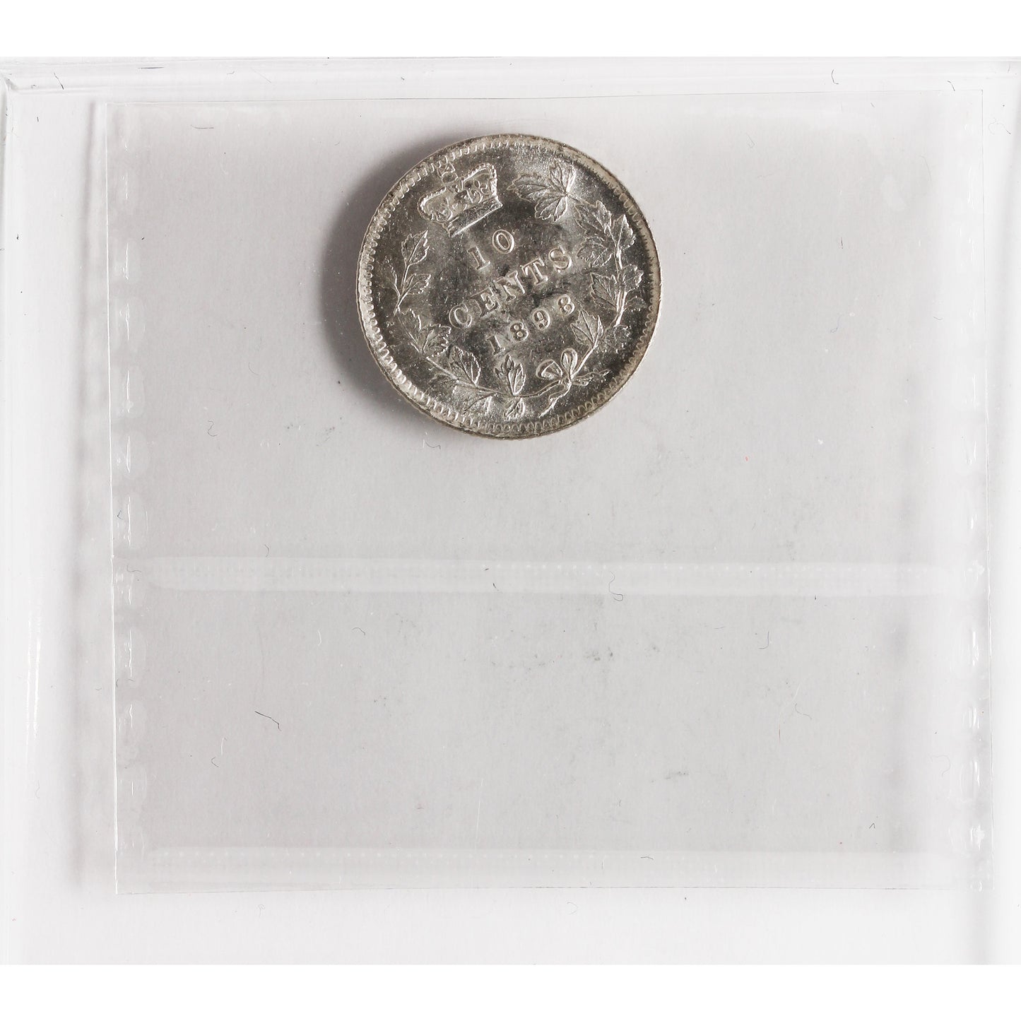 1898 Obv. 6 Canada 10-cents ICCS Certified MS-63 (XHT 119)