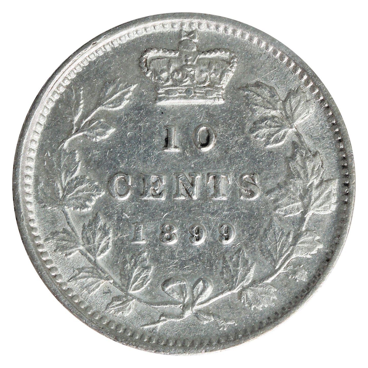 1899 Small 9s Canada 10-cents ICCS Certified EF45