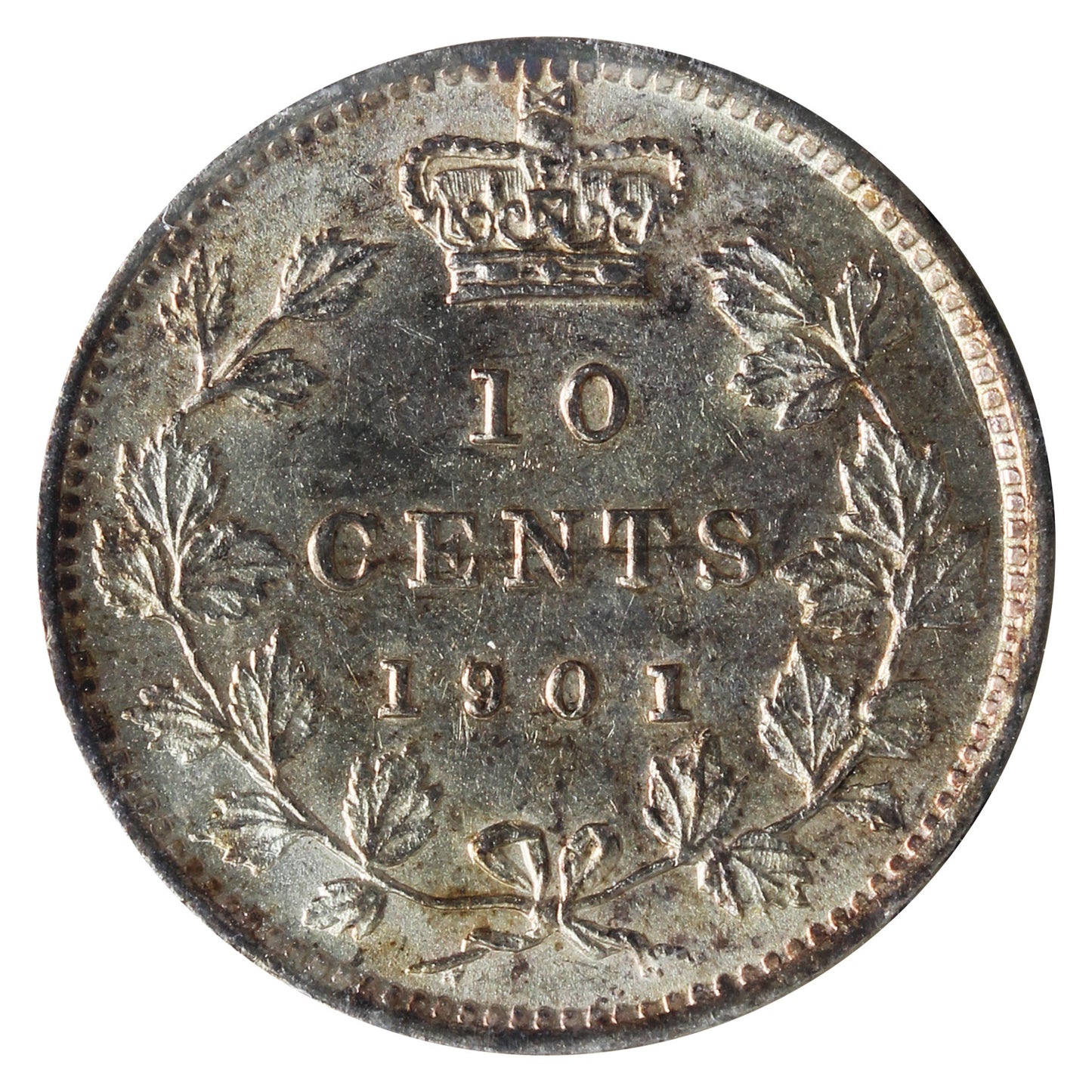 1901 Canada 10-cents ICCS Certified MS63 (XZH 788)