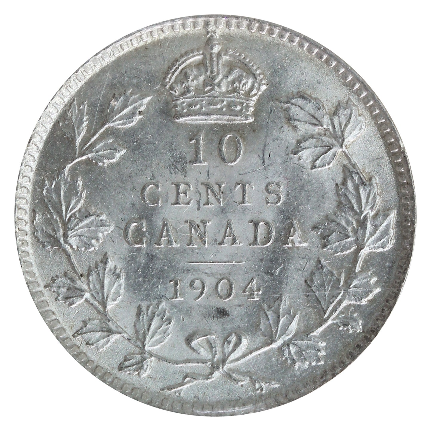 1904 Canada 10-cents ICCS Certified MS62 (XXR 654)