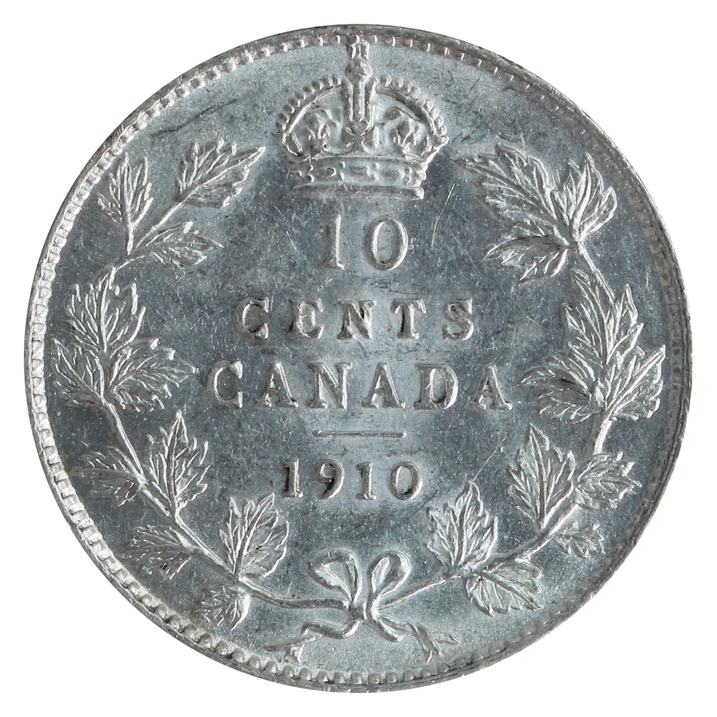1910 Canada 10-cents ICCS Certified MS62 (XVR 257)