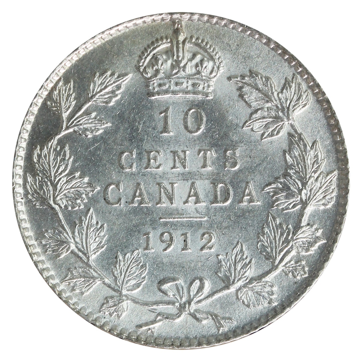 1912 Canada 10-cents ICCS Certified MS-63 (XHT 133)