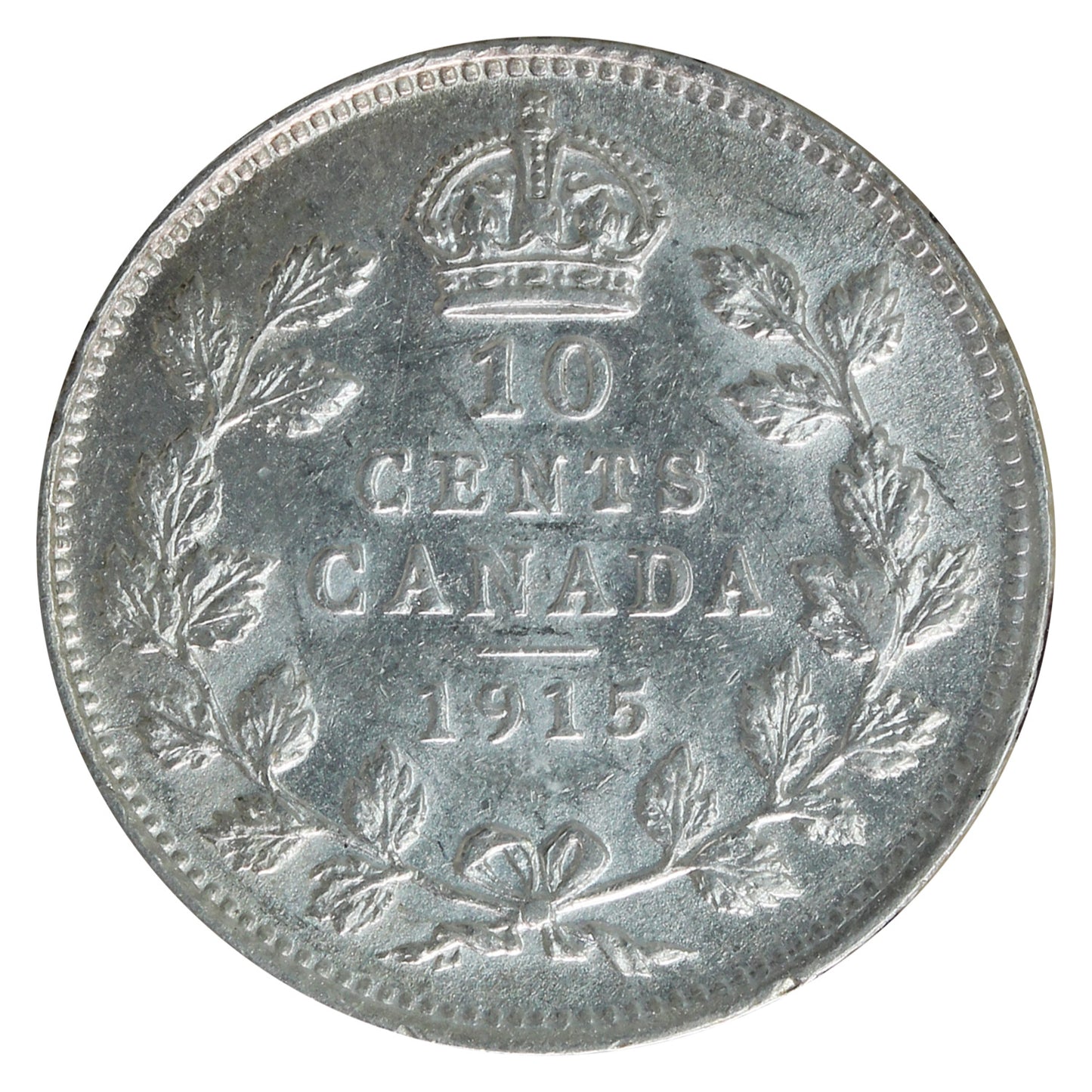 1915 Canada 10-cents ICCS Certified AU-50