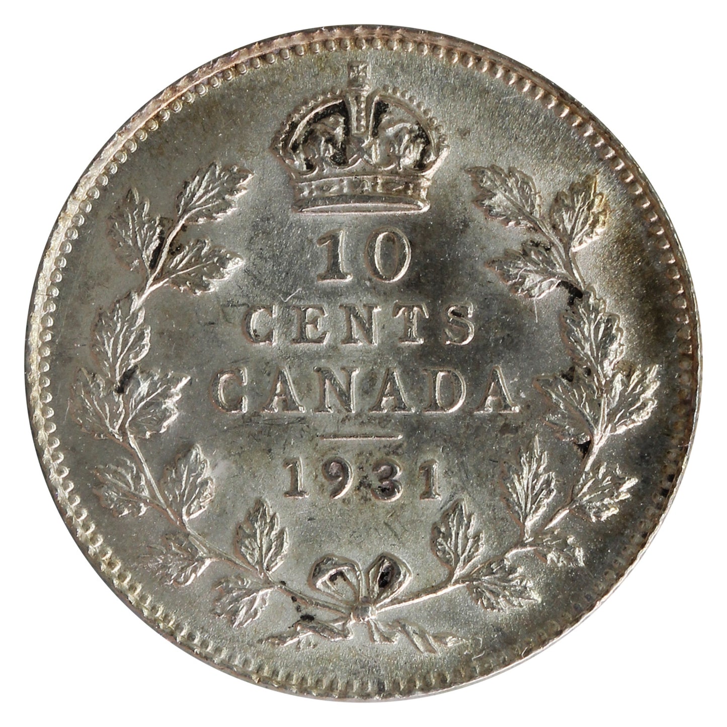 1931 Canada 10-cents Prestige Certified MS63 (100-1233) $