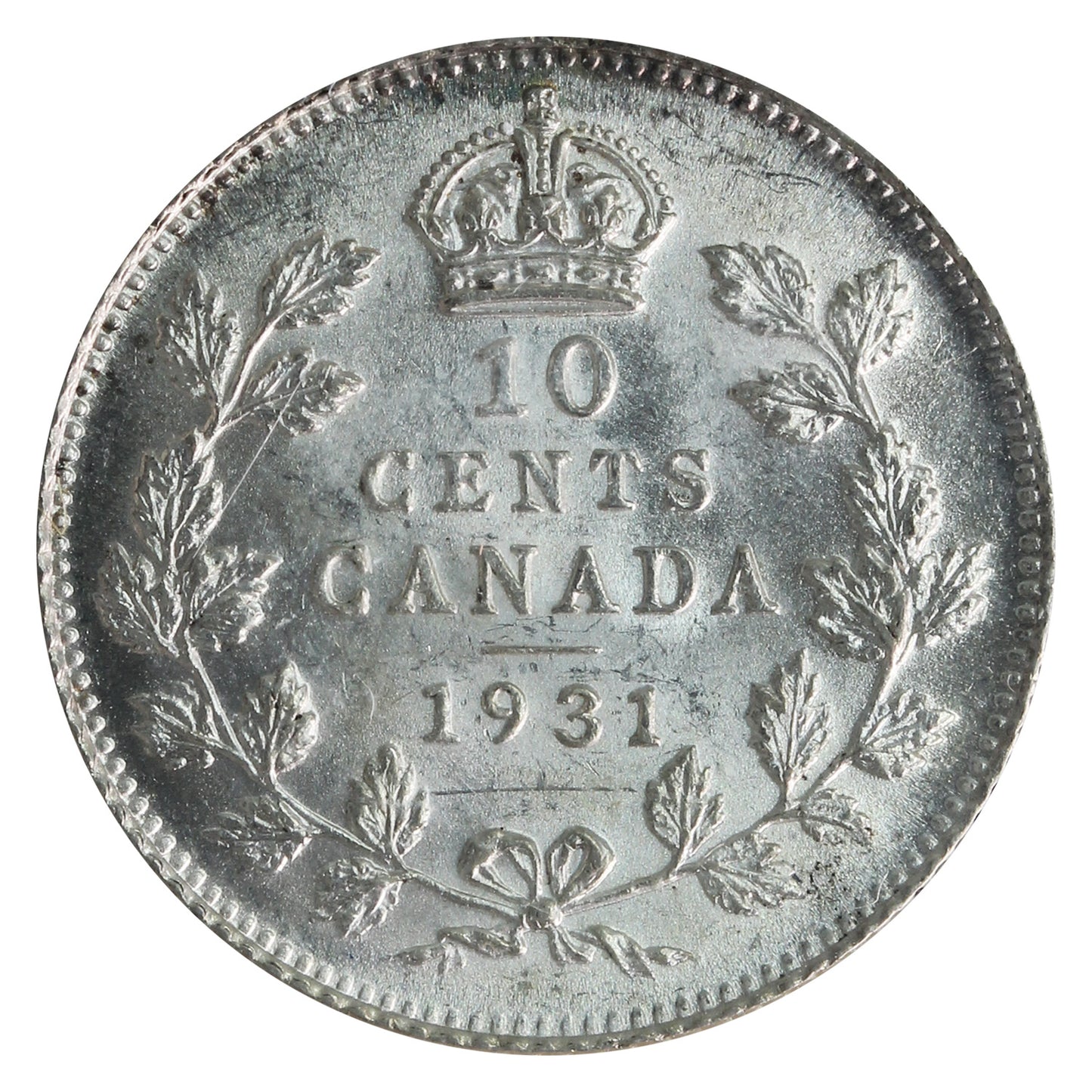 1931 Canada 10-cents ICCS Certified MS62
