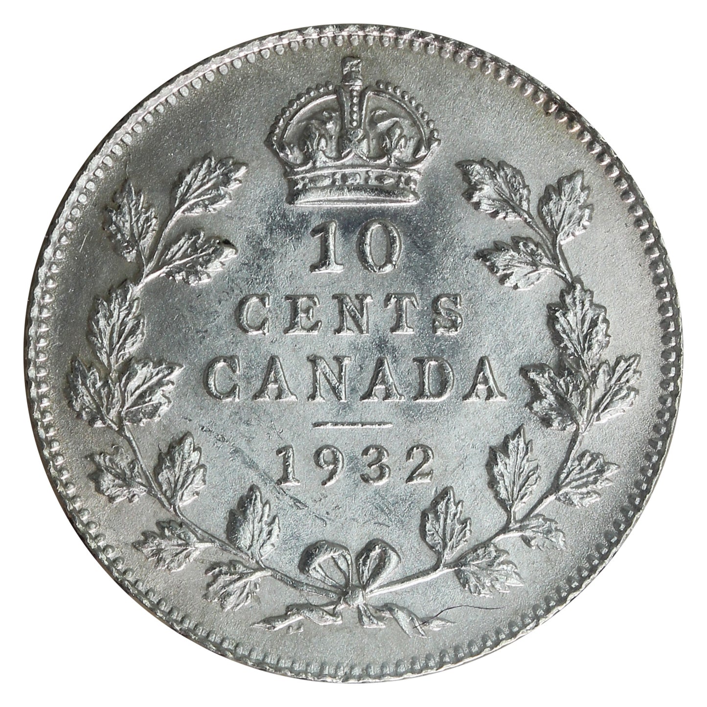 1932 Canada 10-cents ICCS Certified MS63 (XHT 145)