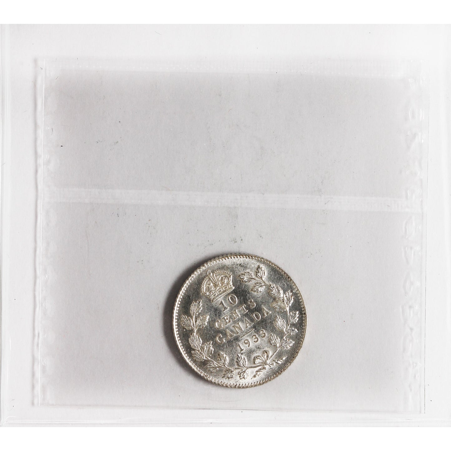 1933 Canada 10-cents ICCS Certified AU-50