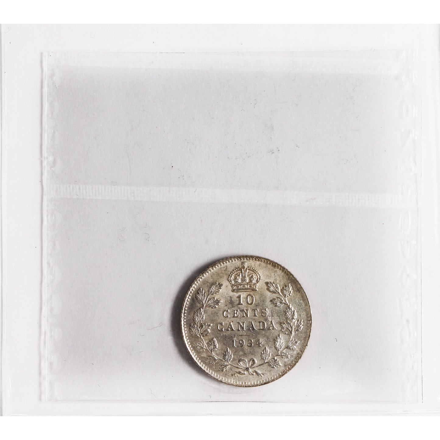 1934 Canada 10-cents ICCS Certified AU-55