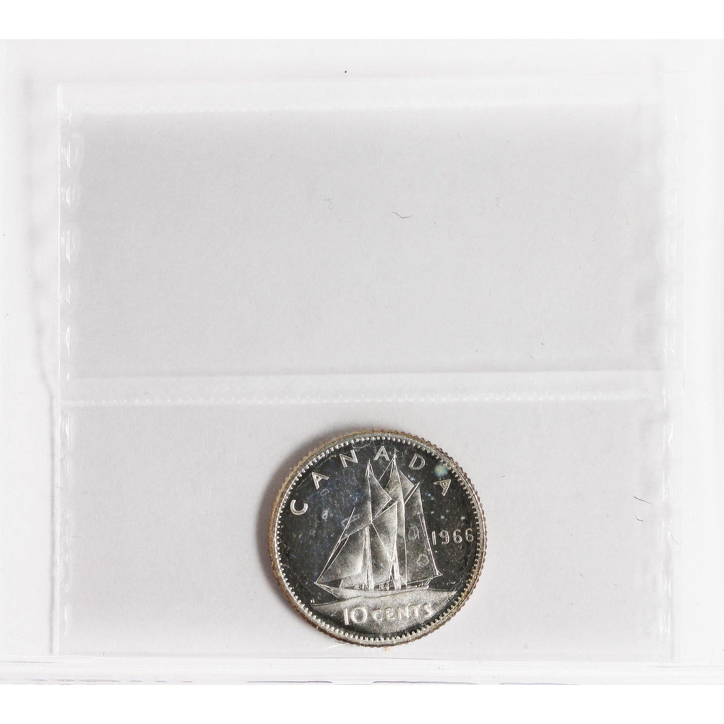 1966 Canada 10-cents ICCS Certified PL66 Cameo