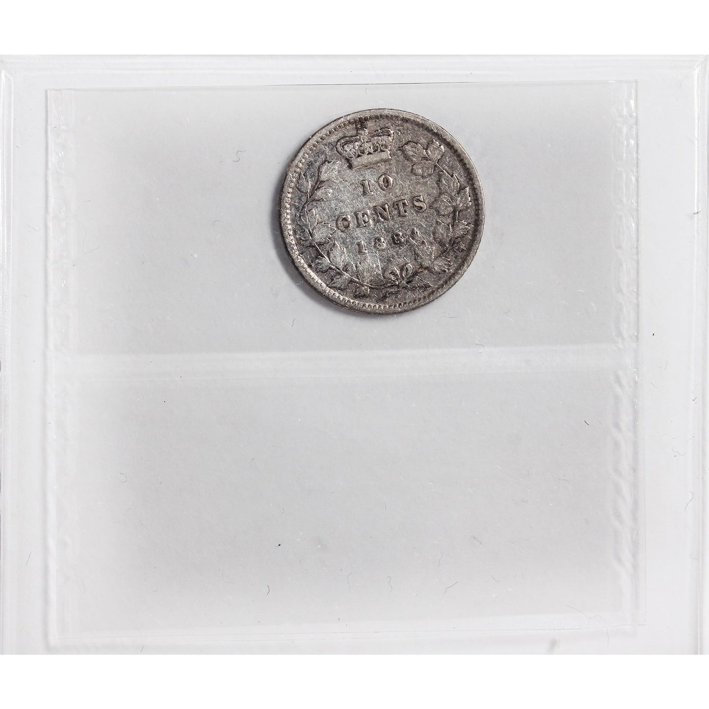 1884 Canada 10-cents ICCS Certified F-12