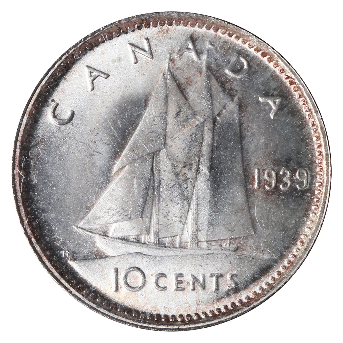 1939 Canada 10-cents ICCS Certified MS65 (XVZ 955)