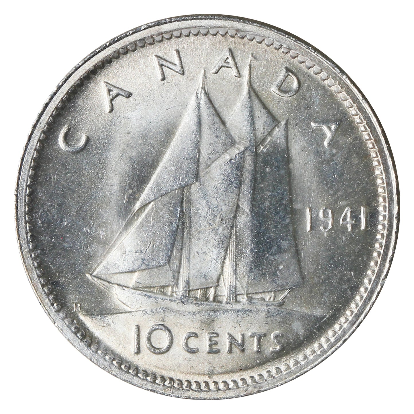 1941 Canada 10-cents ICCS Certified MS-65 (XHT 170)