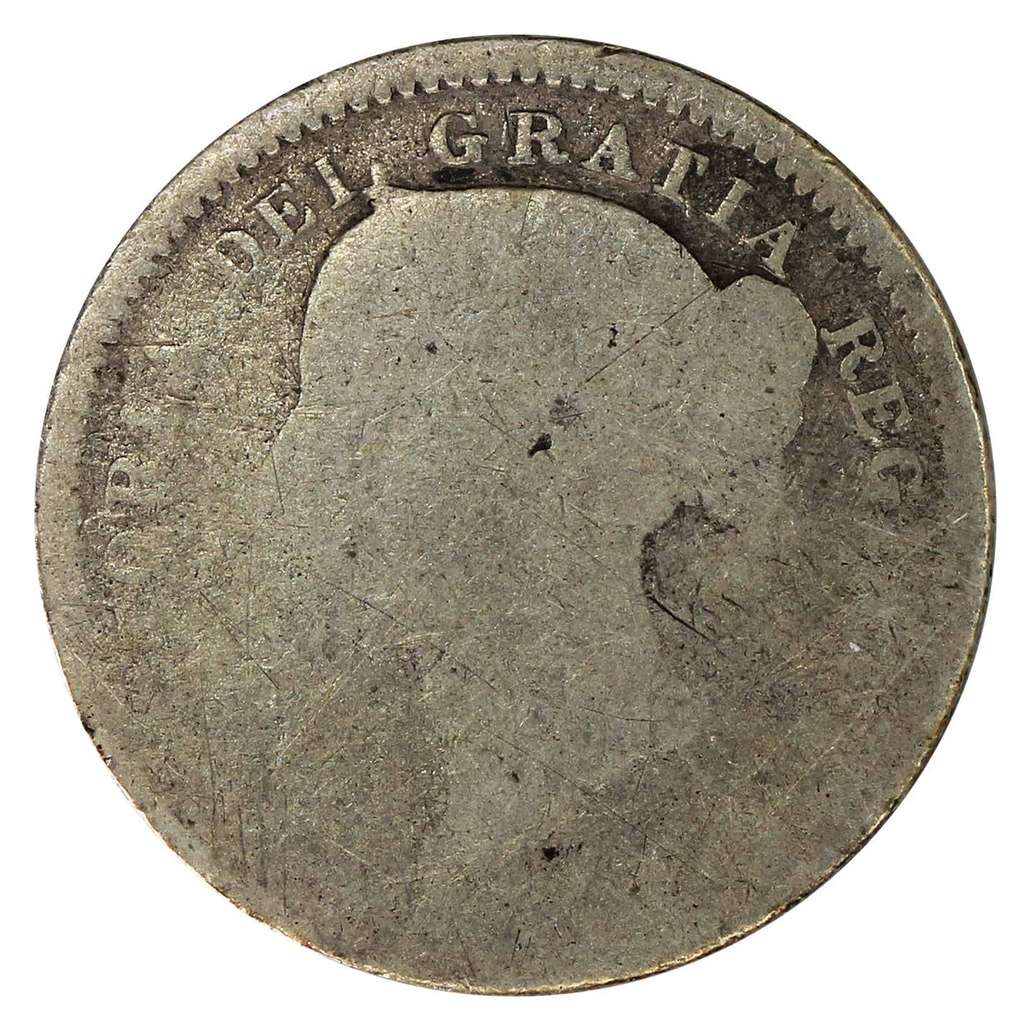 1885 Obv. 5 Canada 10-cents Filler