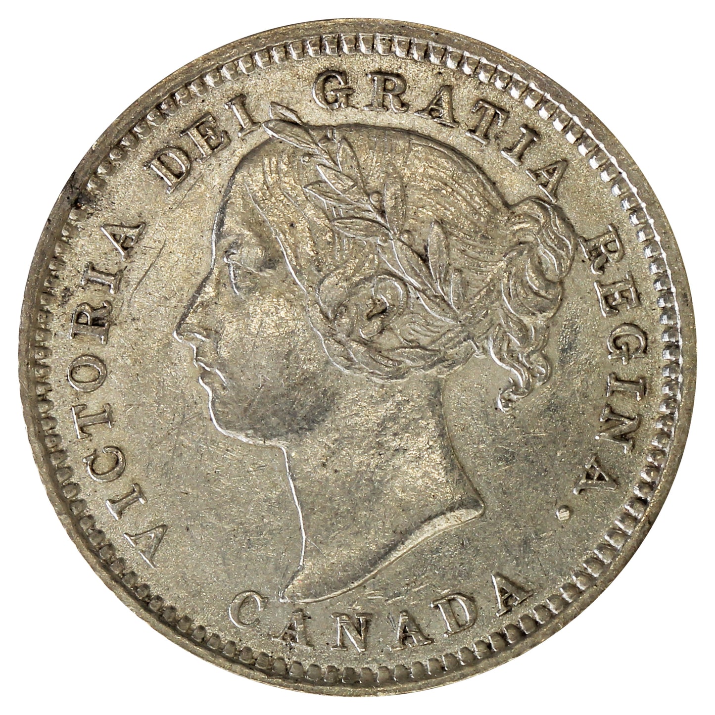 1888 Canada 10-cents Almost Uncirculated (AU-50) $