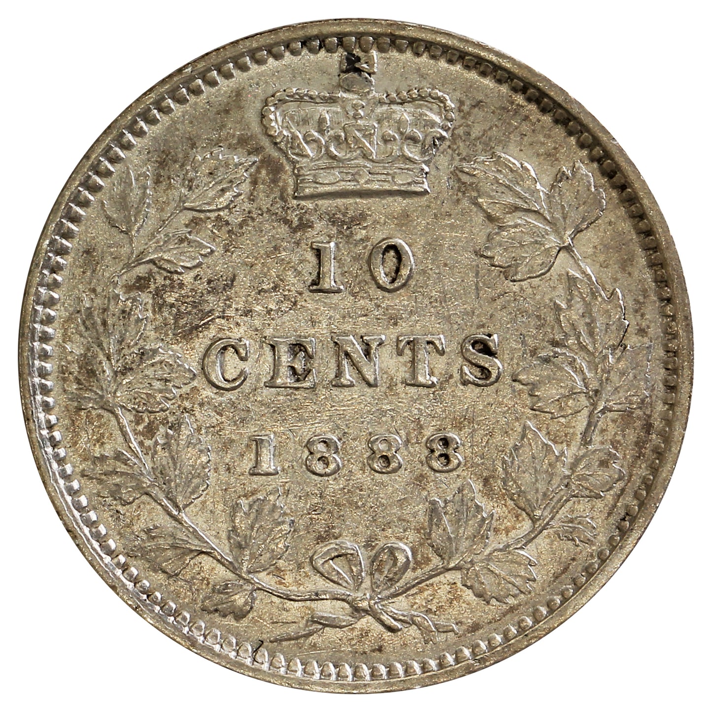 1888 Canada 10-cents EF-AU (EF-45) $