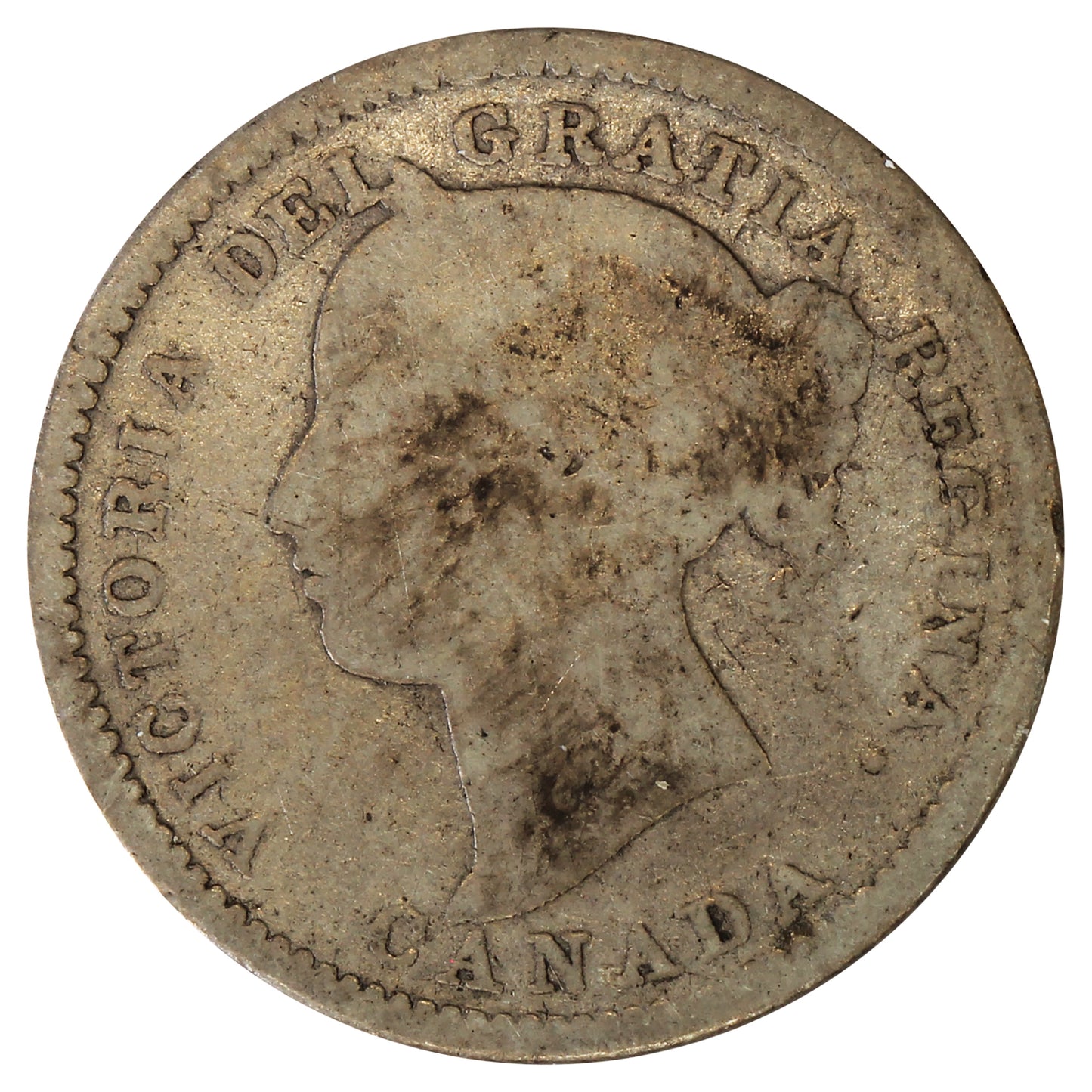 1892 Large 9 Obv. 6 Canada 10-cents About Good (AG-3) $