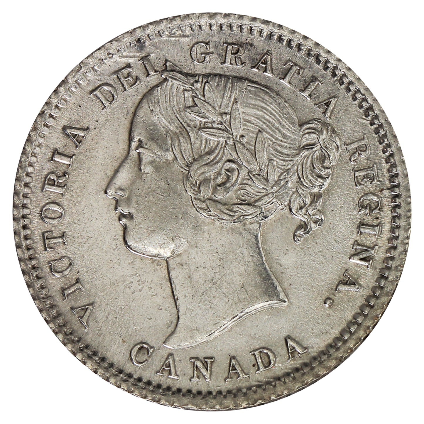 1874H Canada 10-cents AU-UNC (AU55) $