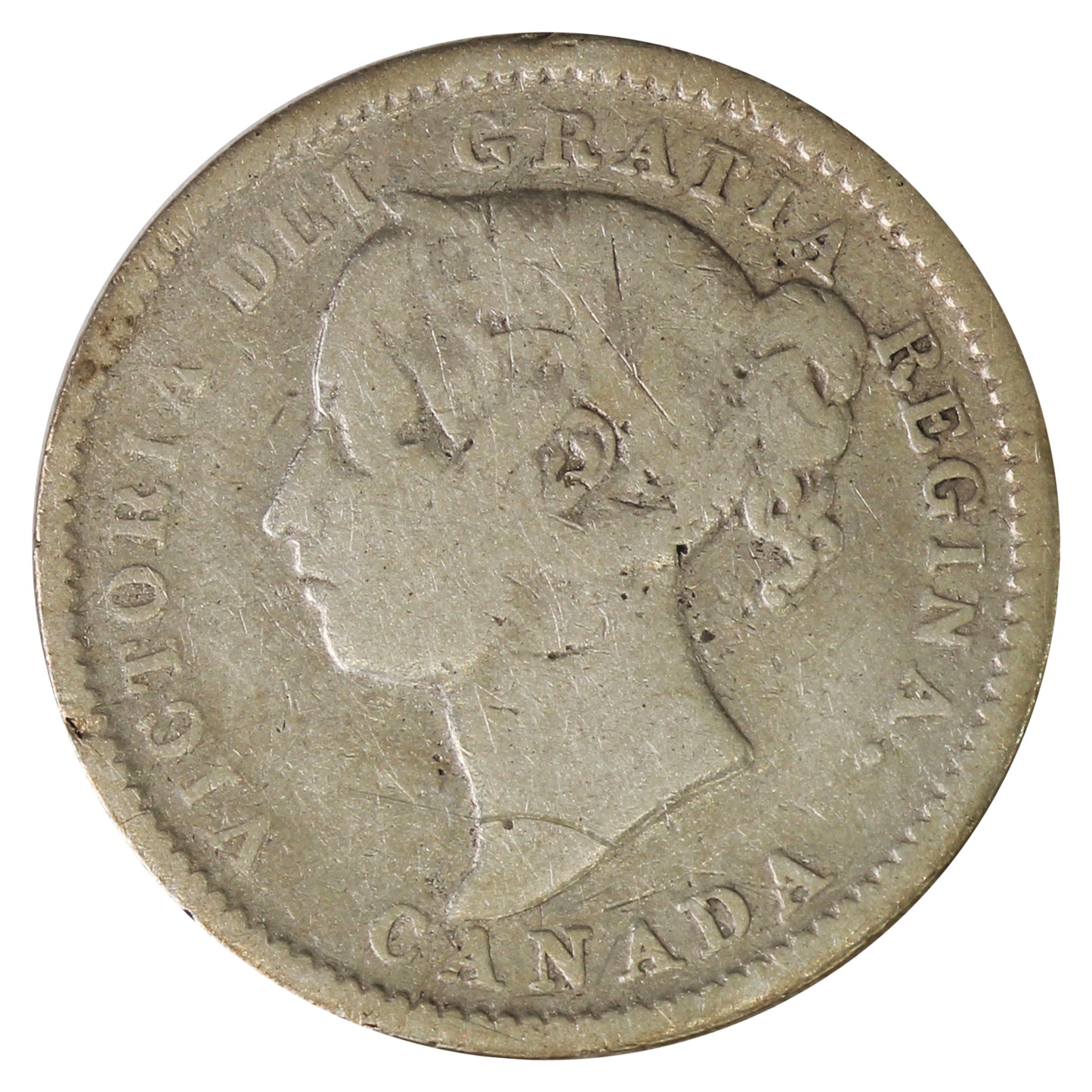 1889 Canada 10-cents G-VG (G6) $