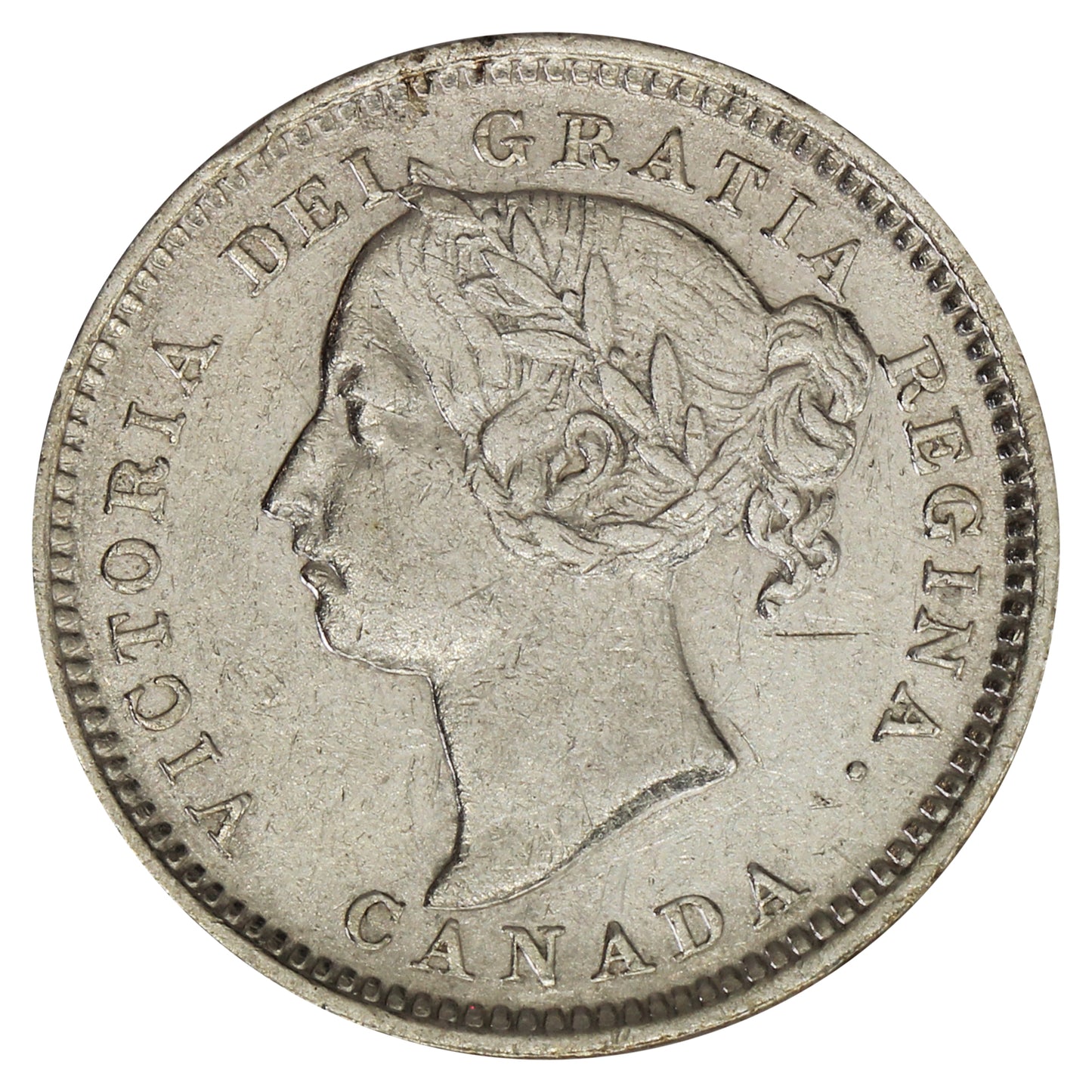 1891 22 Leaves Canada 10-cents Extra Fine (EF40) $