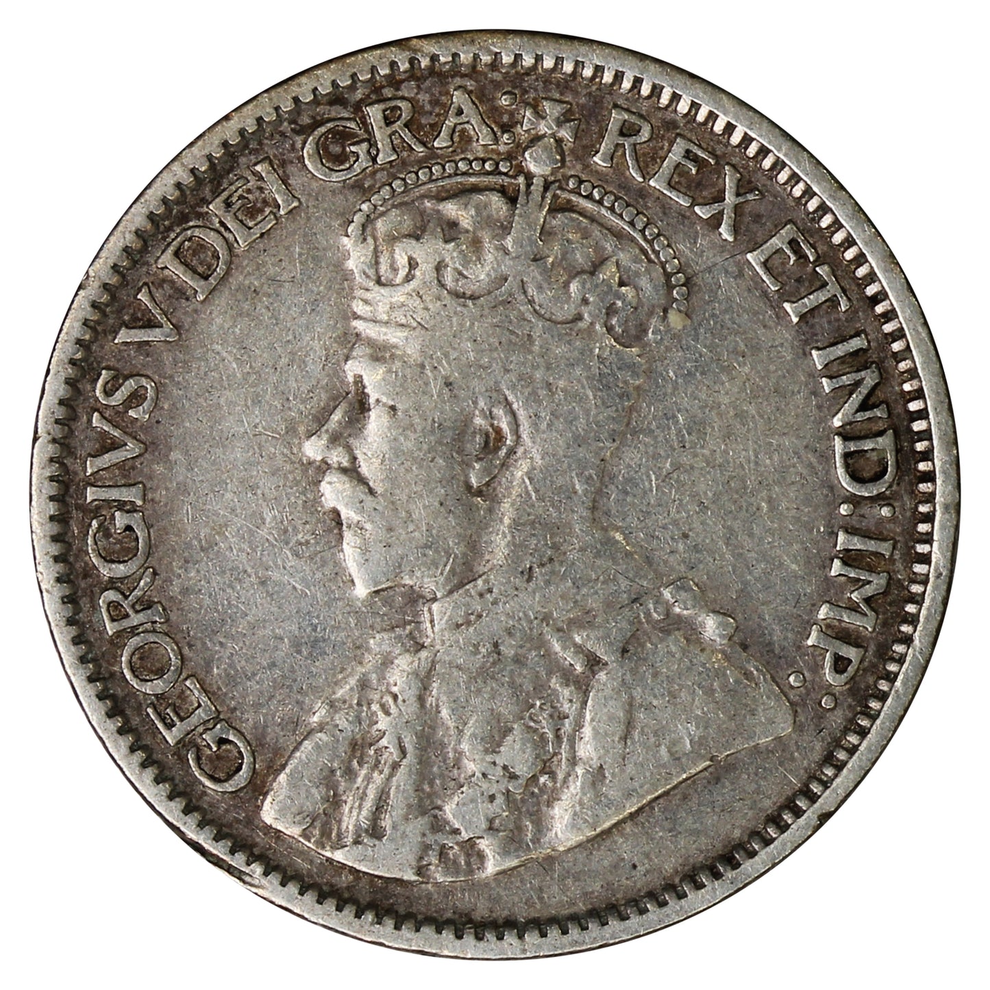 1913 Broad Leaves Canada 10-cents F-VF (F15) $