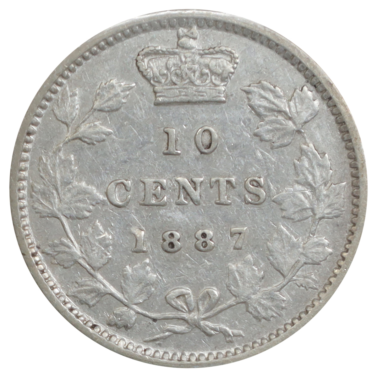 1887 Canada 10-cents ICCS Certified VF30