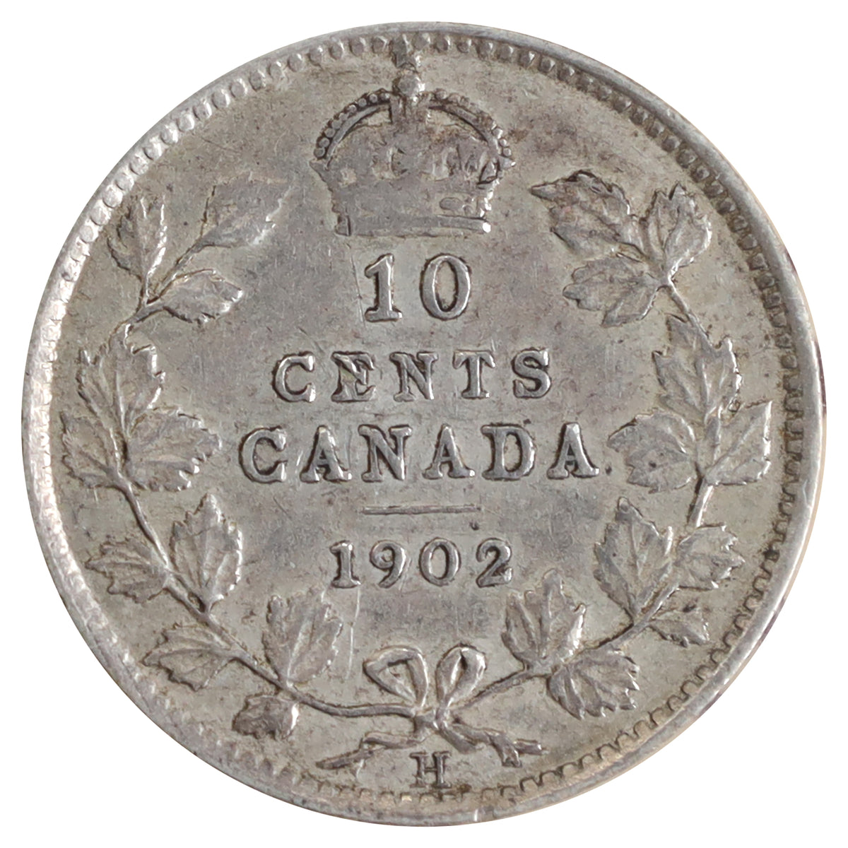 1902H Canada 10-cents ICCS Certified VF30