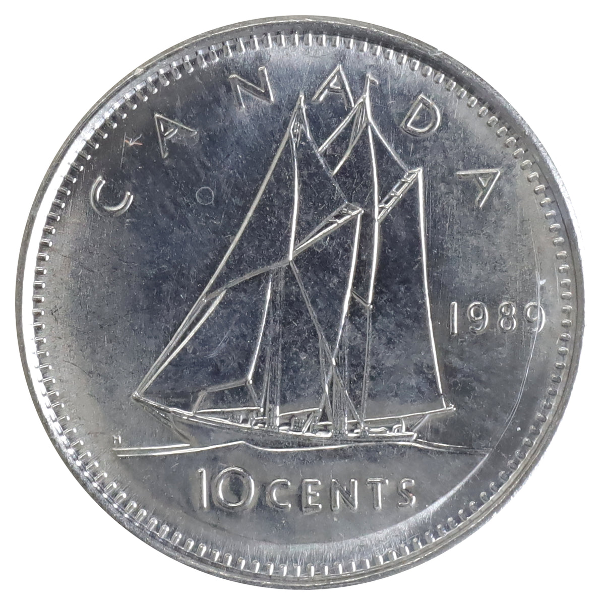 1989 Canada 10-cents ICCS Certified MS66