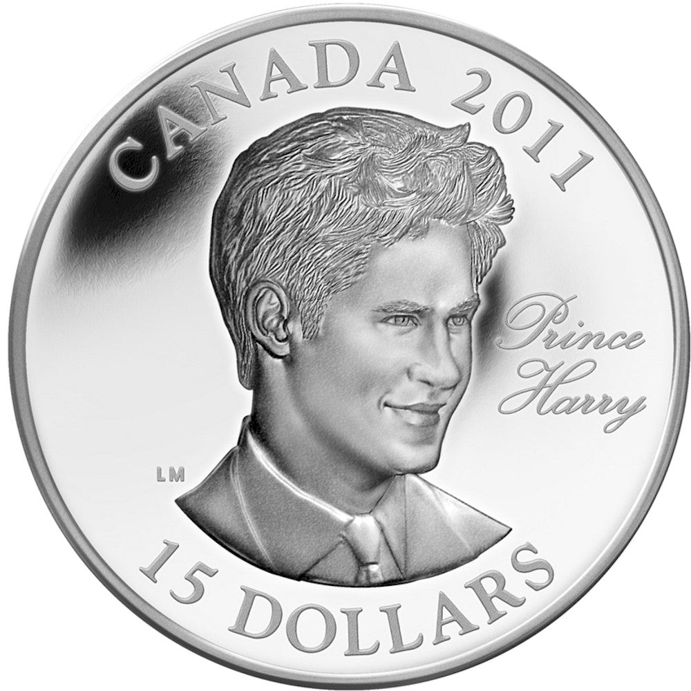 RDC 2011 Canada $15 Prince Henry (Harry) of Wales UHR Sterling Silver (Issues)