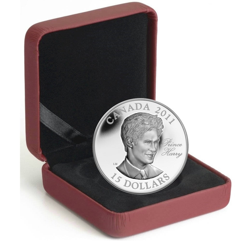 RDC 2011 Canada $15 Prince Henry (Harry) of Wales UHR Sterling Silver (Issues)