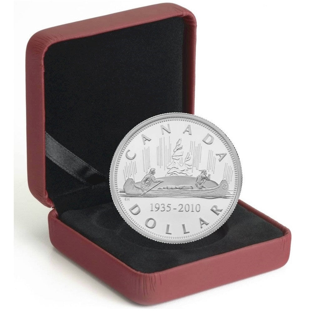 1935-2010 Canada $1 Voyageur Limited Edition Proof Sterling Silver Dollar